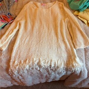 Lilly Pulitzer Cream Knit Top